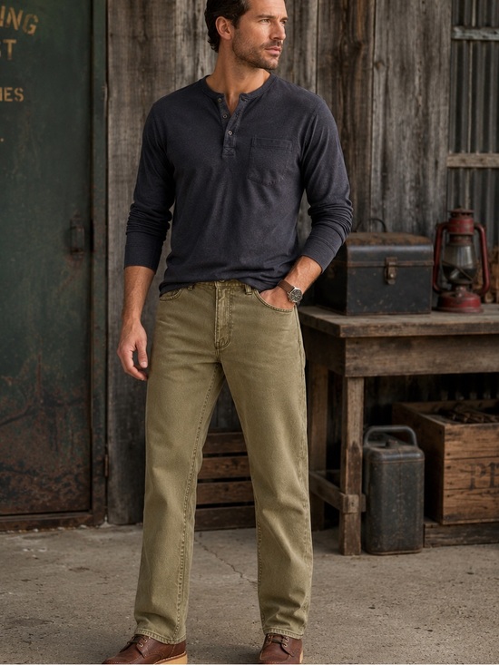Polo Ralph Lauren Other - Polo Ralph Lauren 650 Straight Olive Khaki 5-Pocket Pants Men’s 34x32 Cotton